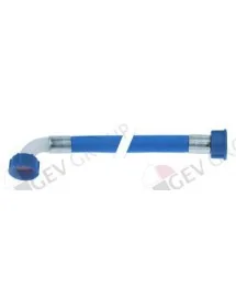 tubo flexible de entrada PVC recto-curvado DN12 empalmes 3/4" L 1500mm homologación Classeq 