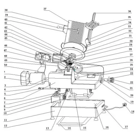 Motor Slicer HB-320 370W 3A YL6332 2800 R.P.M. 220V 50Hz