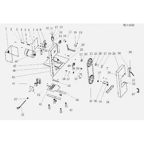 Soutien plaque nettoyant Scie HLS-1650