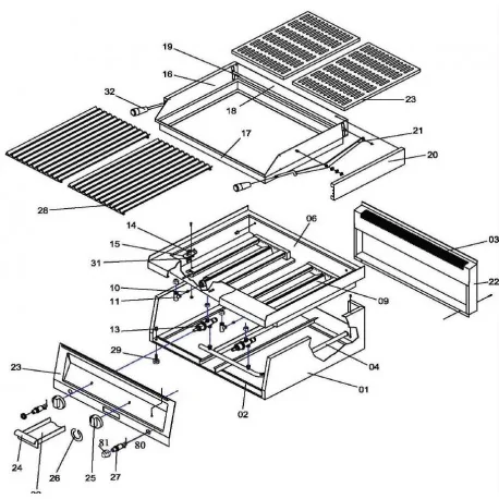 manette robinet à gaz avec allumage ø 75mm axe ø 8x6,5mm plat en haut/en bas noir OZTI