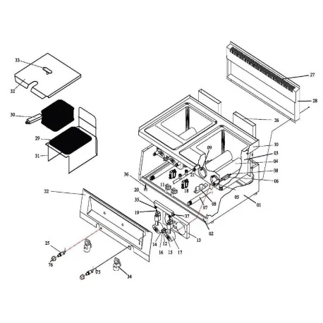 gas thermostat type 630 Eurosit series t.max. 190°C 110-190°C 9099.00006.30 0630334 OZTI Baron, Emmepi, Mareno, Silko, SIT 