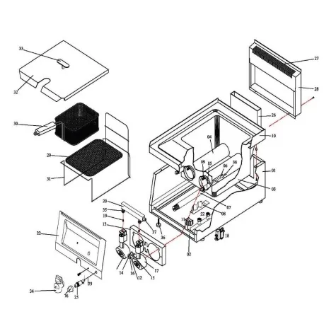safety thermostat switch-off temp. 230°C 6234.00001.16 Ozti Corsair EGO Elframo Emmepi KomelLincat Repagas