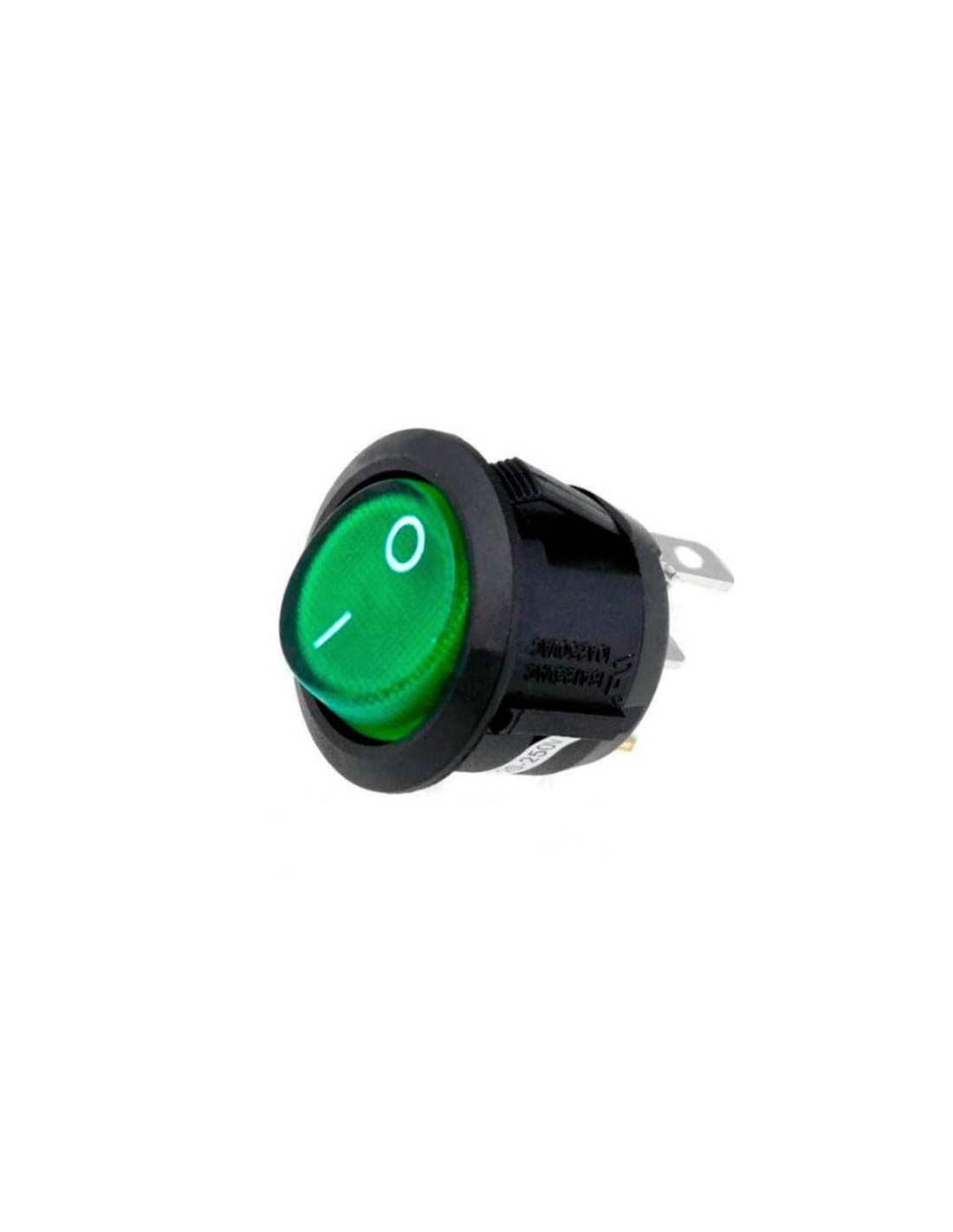 Interrupteur à Bascule 0-1 MONTERAL - 20 Mm, 250V 6A, 2 Connecteurs 4,8 Mm - Garantie 10 Ans - Pour Installations électriques Compactes