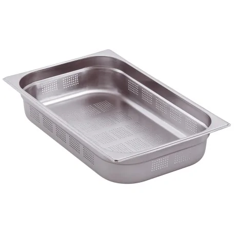 1/1-65 Gastronorm containers Stainless steel AISI304 perforated  530x325x65mm 9.2L