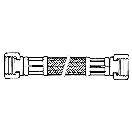 Tuyau flexible tresse en acier inoxydable 1/2 "H - 1/2" H DN10 conique Fermer