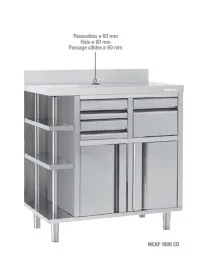 Furniture stainless coffee MCAF 1000 CD