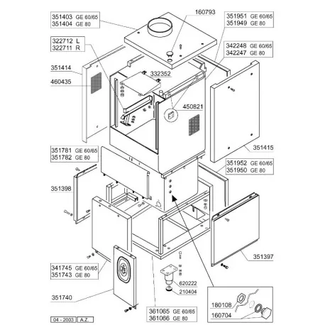 électrovanne laiton 2-voies 230 VAC raccord 3/4" L 79mm DN 18mm prise femelle compact 120123 Comenda