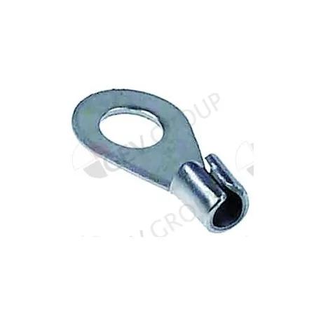 ring terminal unisulated size 6,5mm for thread M6 4.0-6.0mm² stainless steel t.max. 400°C Qty 10 pcs