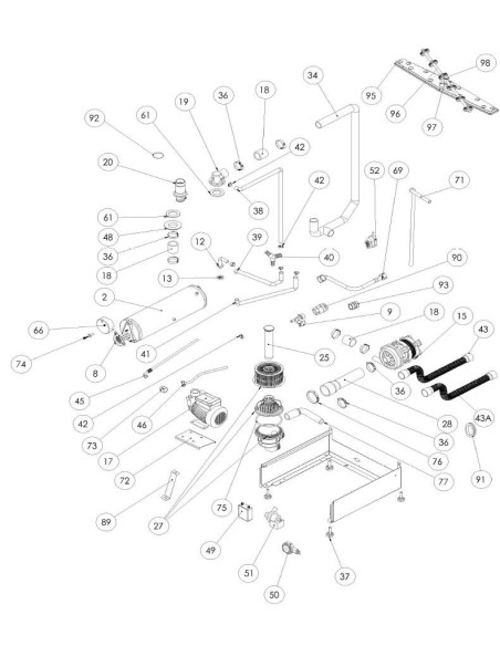 Laver et rincer le bras Ozti 50x50 6262.00033.33