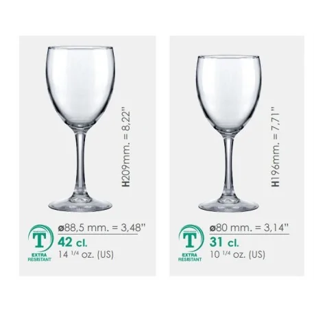 Cup Series Merlot 23 cl, 31 cl et 42 cl (pack de 12 unités)