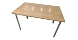 Table aluminium et panneaux MDF (MDF) 120x75 cm