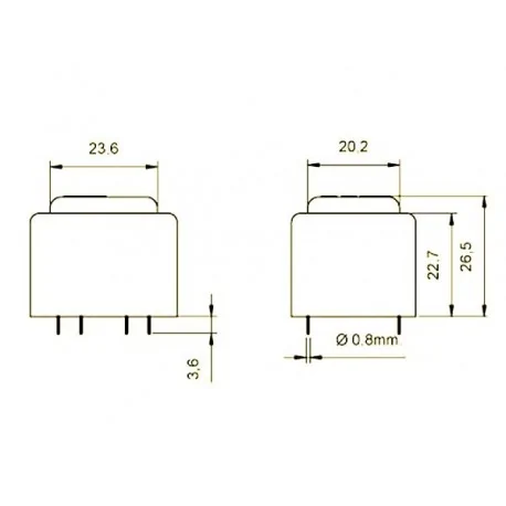 Encapsulated Transformer 24V 100mAh 2,4VA