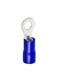 cosse à œillet taille M4 ø4,3mm 1,5-2,5mm² Q 100 pc isolation PVC Cu gal Sn bleu t.max. 75°C 