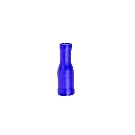 female bullet size ø4mm 1.5-2.5mm² Qty 100 pcs insulation PVC Cu gal Sn blue t.max. 75°C