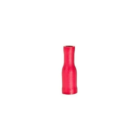 female bullet size ø4mm 0.5-1.5mm² insulated Qty 100 pcs insulation PVC Cu gal Sn red