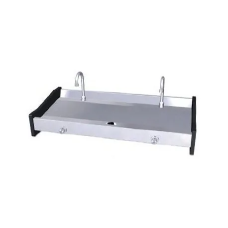 Collective knee wall washbasin water hot and cold faucets 2