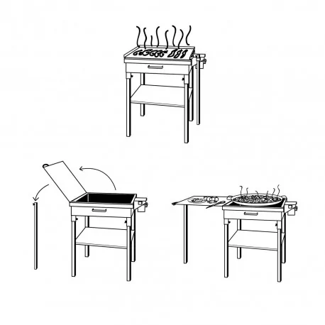 Gas burner gas grill "Paellero"