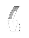 Poly-V-belt belt